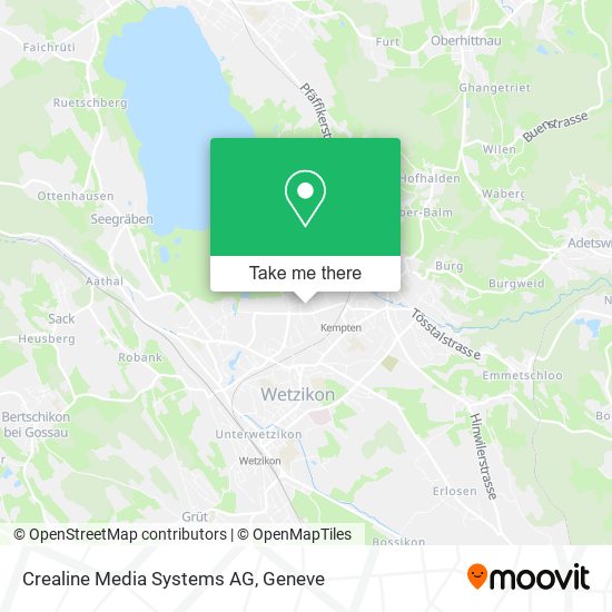 Crealine Media Systems AG map