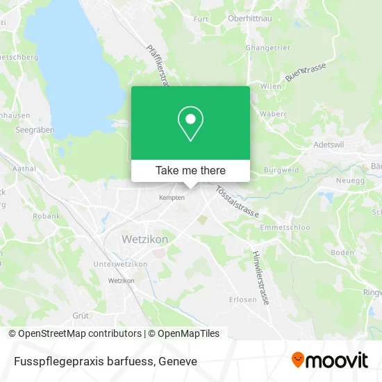 Fusspflegepraxis barfuess map