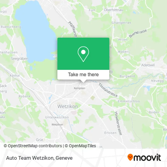 Auto Team Wetzikon map