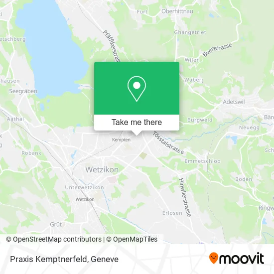 Praxis Kemptnerfeld map