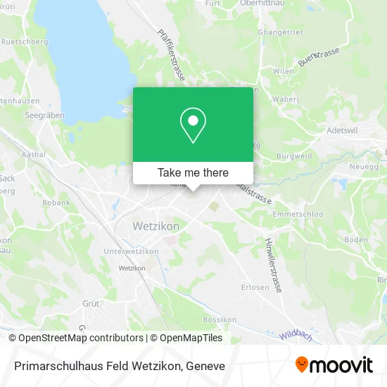 Primarschulhaus Feld Wetzikon map