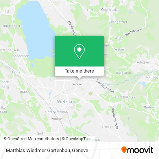 Matthias Wiedmer Gartenbau map