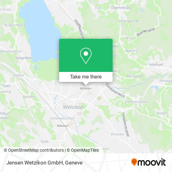 Jensen Wetzikon GmbH map