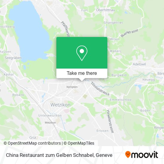 China Restaurant zum Gelben Schnabel map