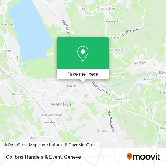 Colibris Handels & Event map