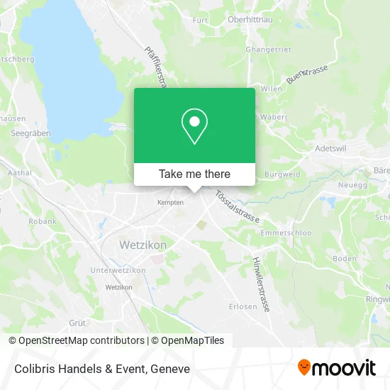 Colibris Handels & Event map