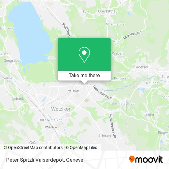 Peter Spitzli Valserdepot map
