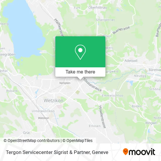Tergon Servicecenter Sigrist & Partner map