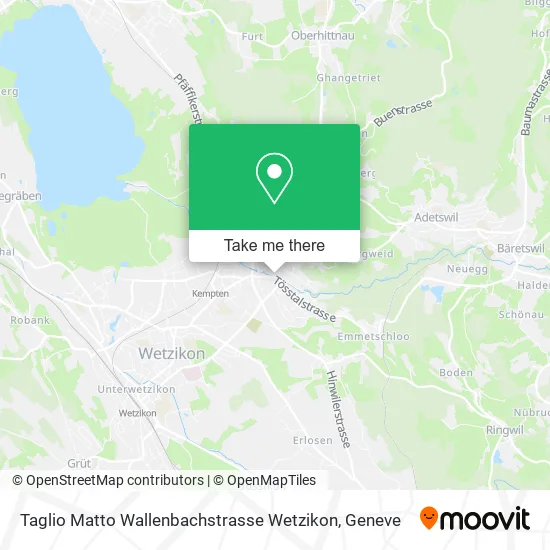 Taglio Matto Wallenbachstrasse Wetzikon map