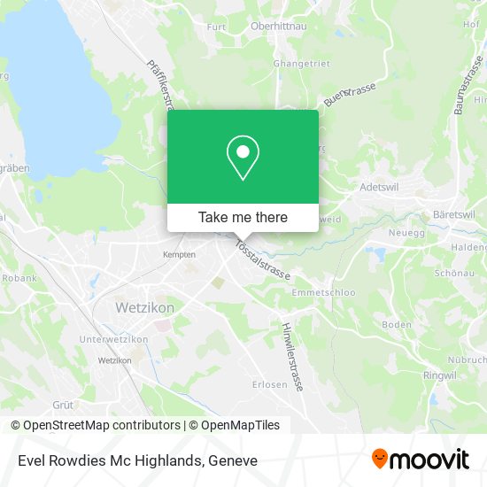 Evel Rowdies Mc Highlands map