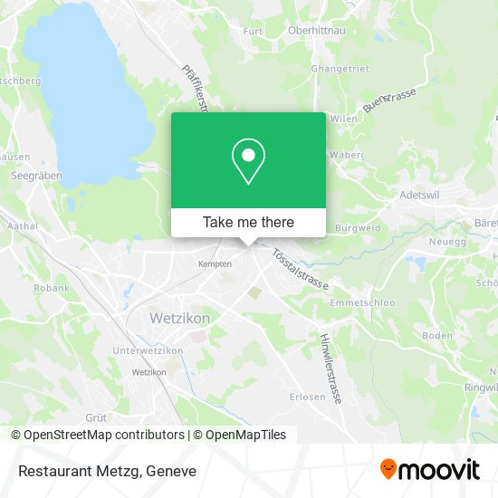 Restaurant Metzg map