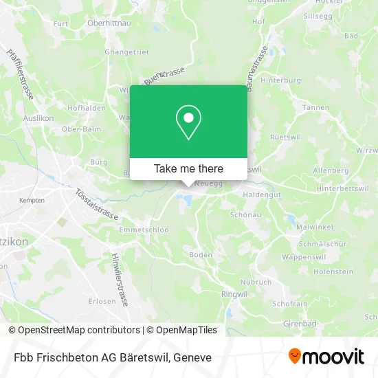 Fbb Frischbeton AG Bäretswil map