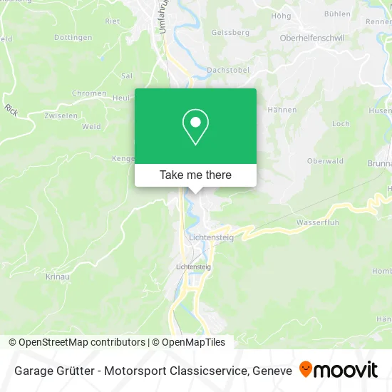 Garage Grütter - Motorsport Classicservice map