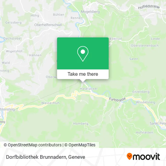 Dorfbibliothek Brunnadern map