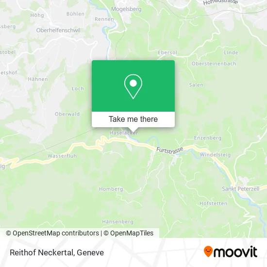Reithof Neckertal map