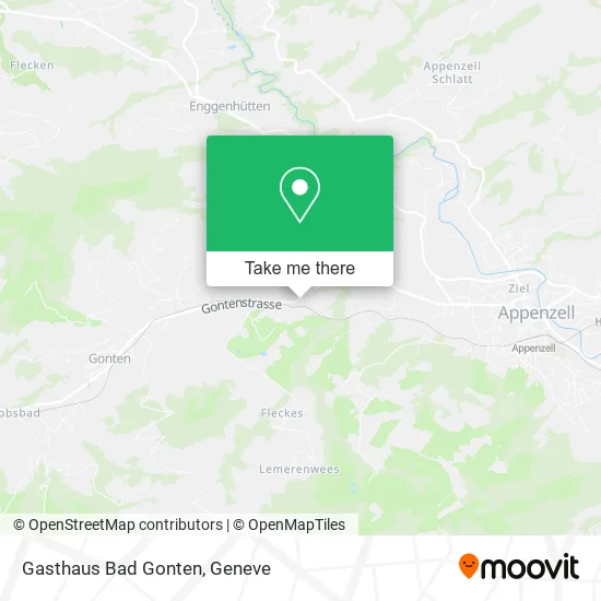 Gasthaus Bad Gonten map