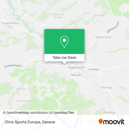 Chris Sports Europe map