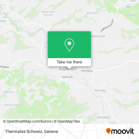 Thermatex Schweiz map