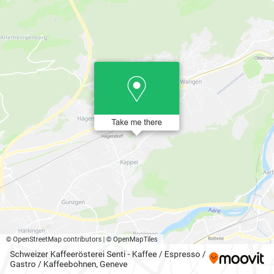 Schweizer Kaffeerösterei Senti - Kaffee / Espresso / Gastro / Kaffeebohnen map