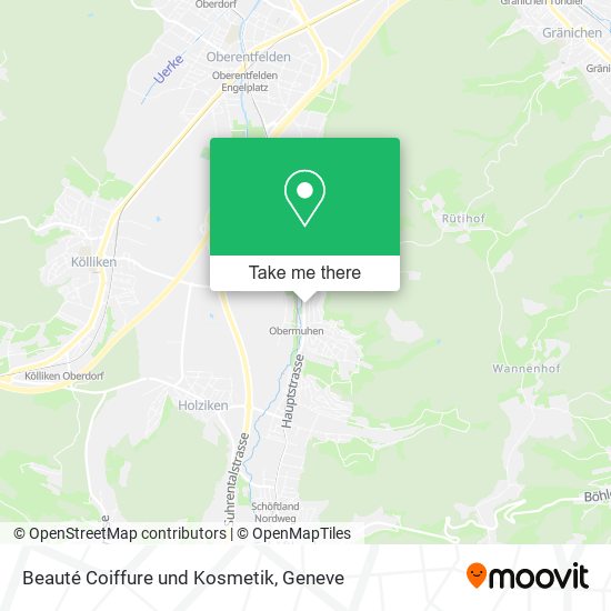 Beauté Coiffure und Kosmetik map