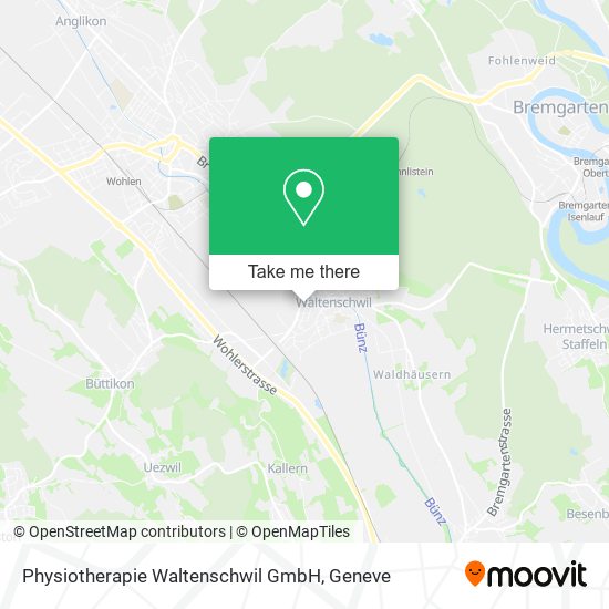 Physiotherapie Waltenschwil GmbH map