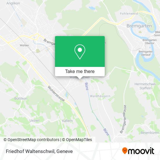 Friedhof Waltenschwil map