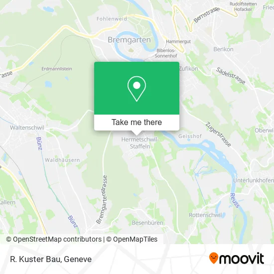 R. Kuster Bau map