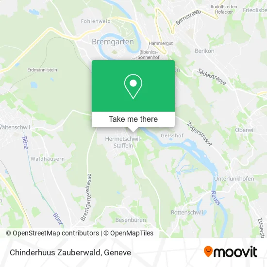 Chinderhuus Zauberwald map