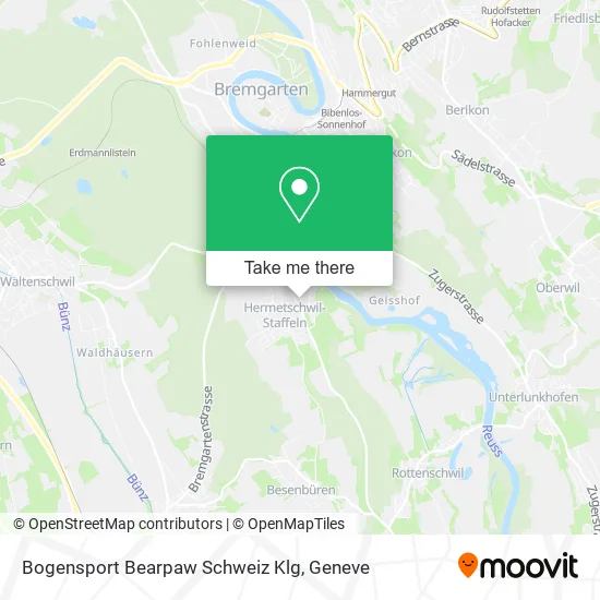 Bogensport Bearpaw Schweiz Klg map