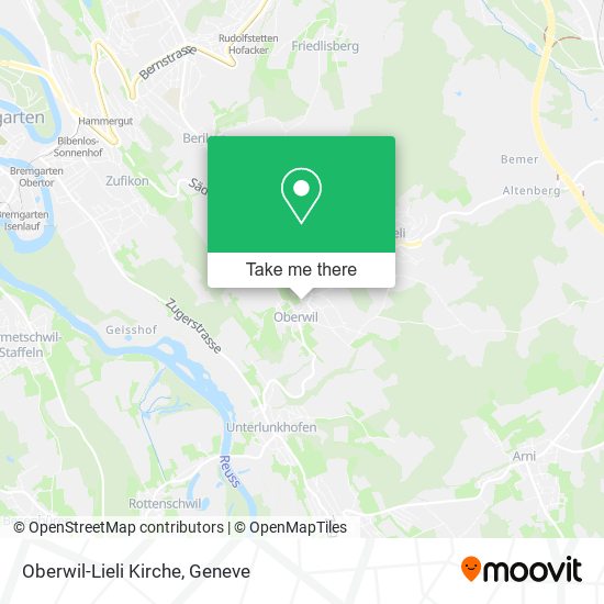 Oberwil-Lieli Kirche plan