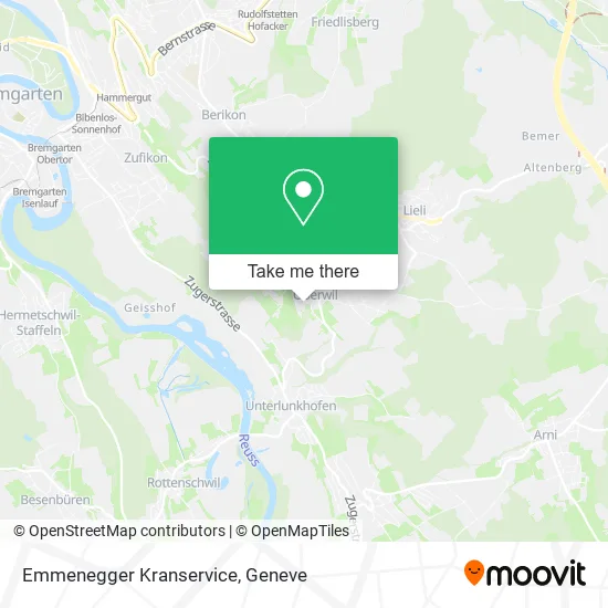 Emmenegger Kranservice map
