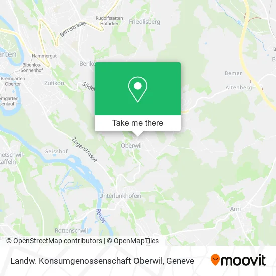 Landw. Konsumgenossenschaft Oberwil map