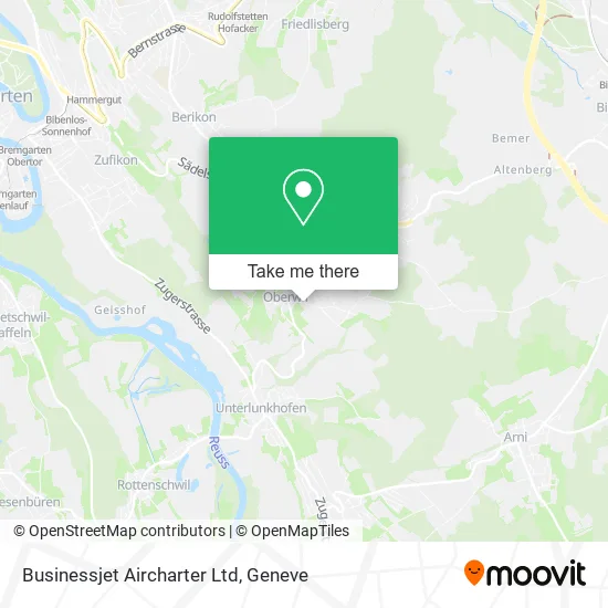 Businessjet Aircharter Ltd map