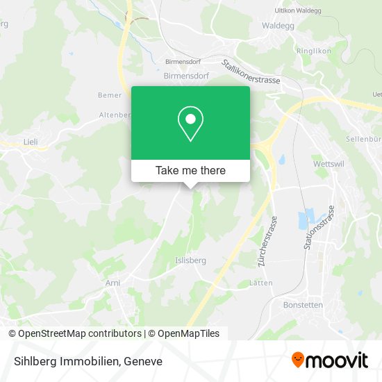 Sihlberg Immobilien map