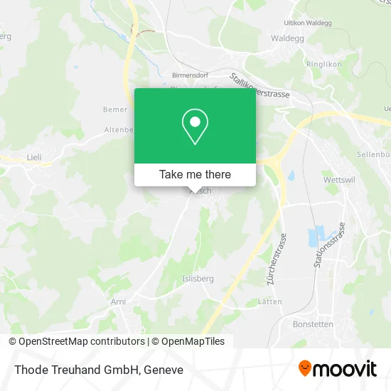 Thode Treuhand GmbH map