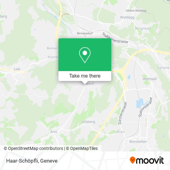 Haar-Schöpfli map