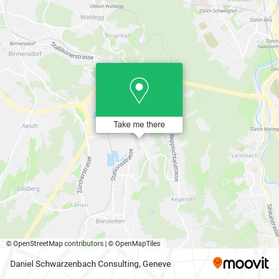 Daniel Schwarzenbach Consulting map