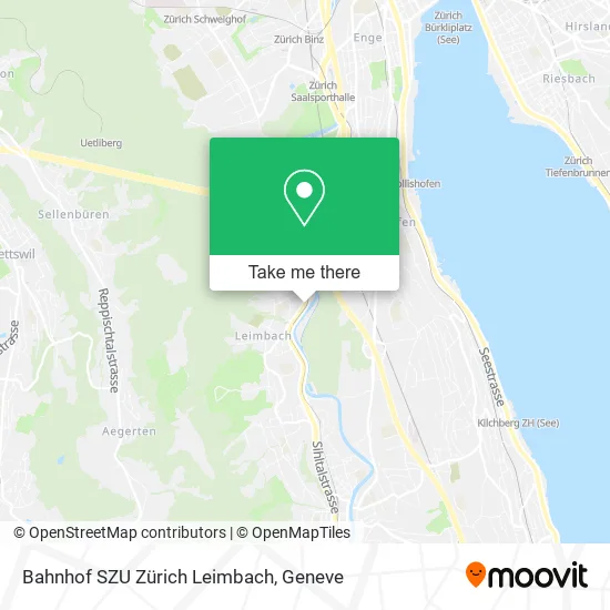 Bahnhof SZU Zürich Leimbach map