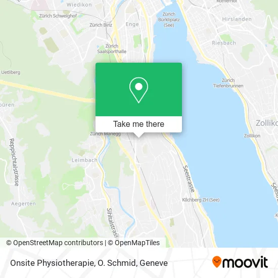 Onsite Physiotherapie, O. Schmid map