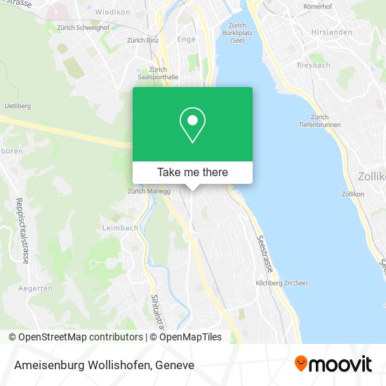 Ameisenburg Wollishofen map