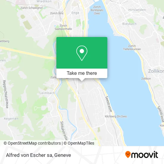 Alfred von Escher sa map