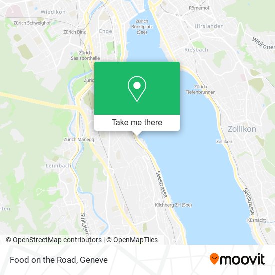 Food on the Road map