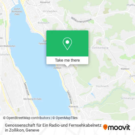 Genossenschaft für Ein Radio-und Fernsehkabelnetz in Zollikon map