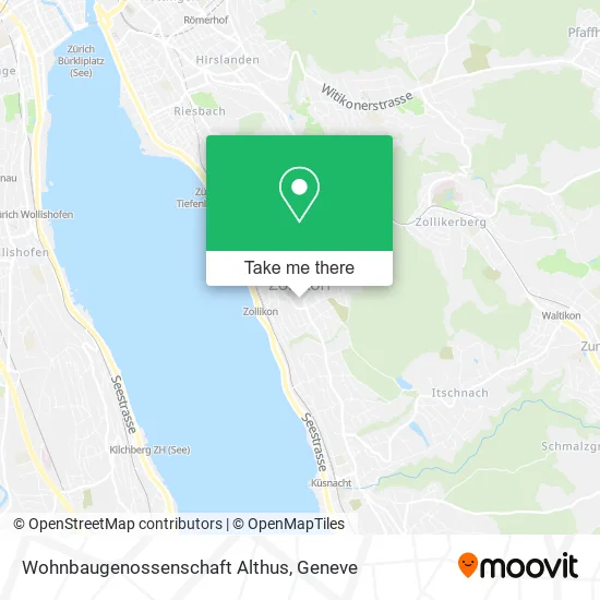 Wohnbaugenossenschaft Althus map