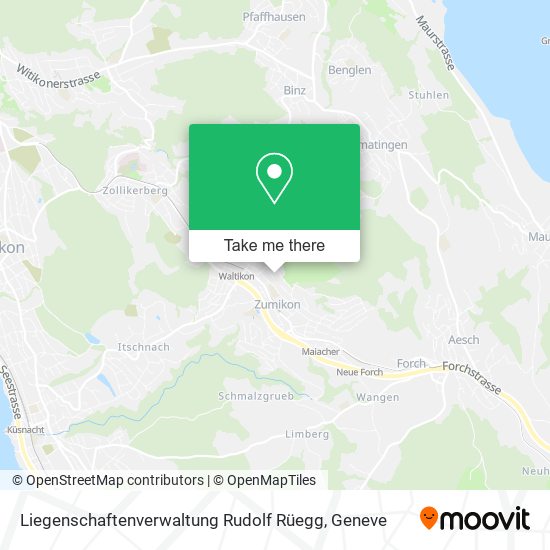 Liegenschaftenverwaltung Rudolf Rüegg map