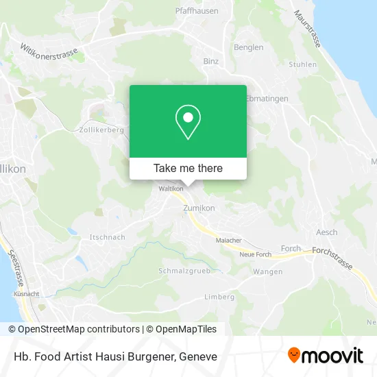 Hb. Food Artist Hausi Burgener map