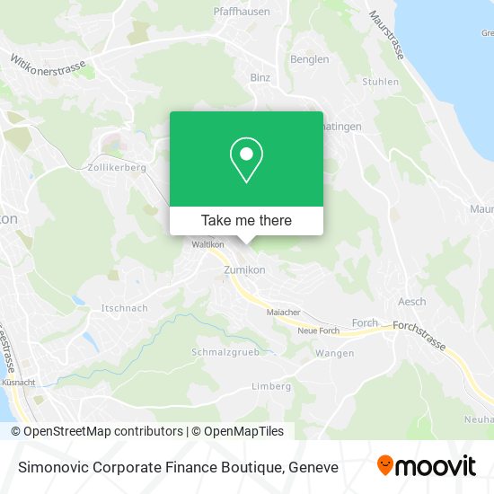 Simonovic Corporate Finance Boutique map