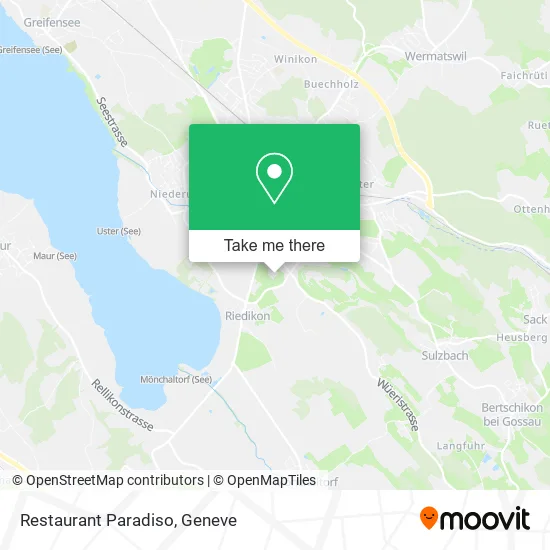 Restaurant Paradiso map