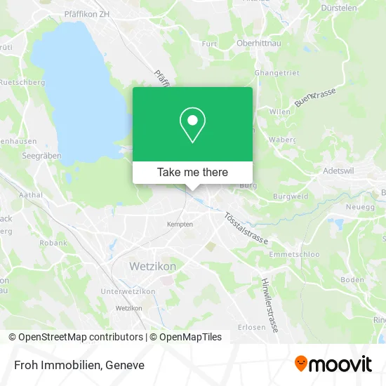 Froh Immobilien map