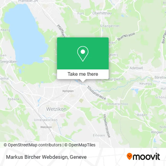 Markus Bircher Webdesign map